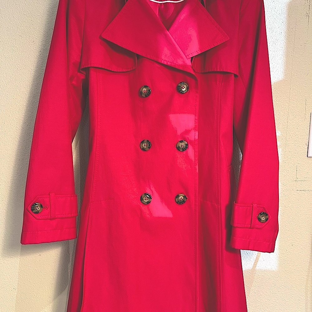 Halogen Spring Trench coat in Deep Pink L